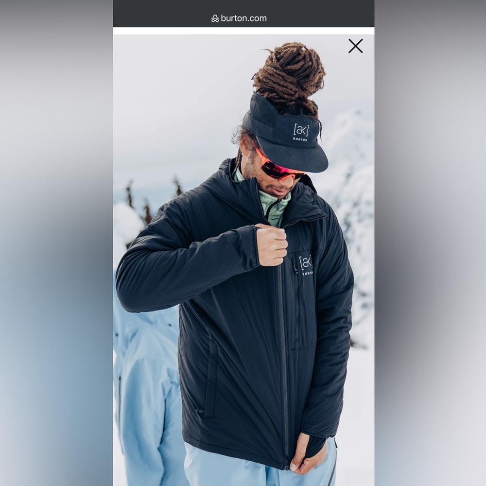 Men's Burton [ak] Helium Hooded Stretch Insulated Jacket - Small, Black